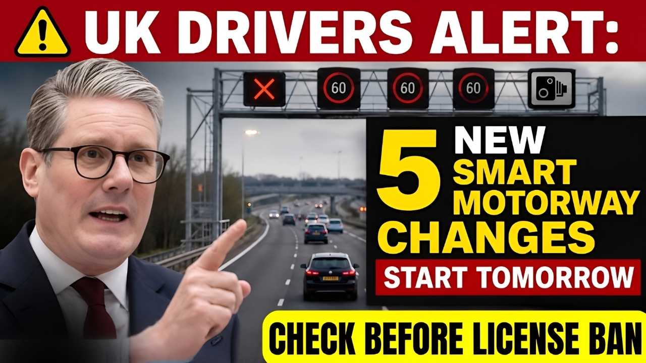 UK Drivers Alert 2026: 5 Smart Motorway Changes Start Tomorrow