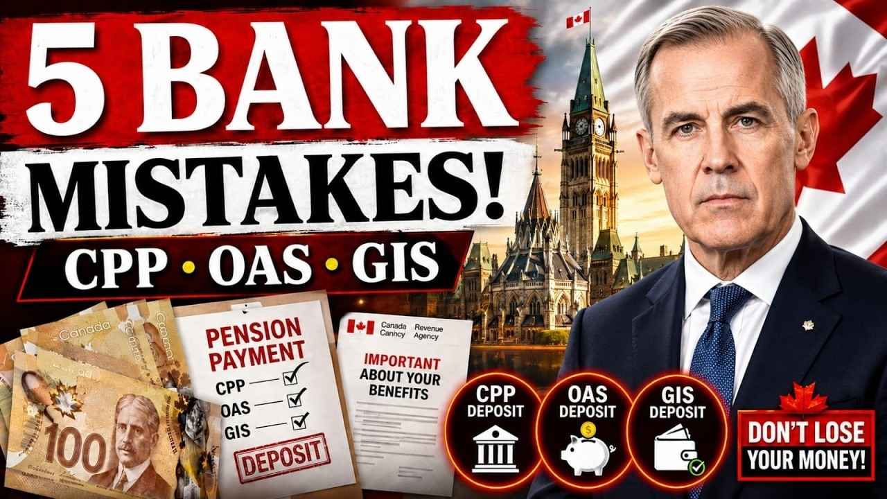 CPP, OAS & GIS Payments 2026: 5 Costly Bank Mistakes Seniors Shouldn’t Make
