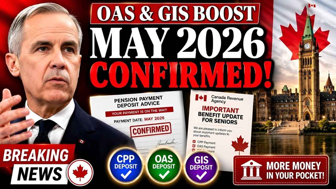 OAS & GIS Payment Boost Confirmed for May 2026 – Full Breakdown for Canadian Seniors