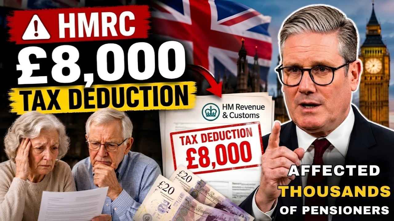 HMRC Confirms £8,000 Tax Deduction: Thousands of UK Pensioners Impacted