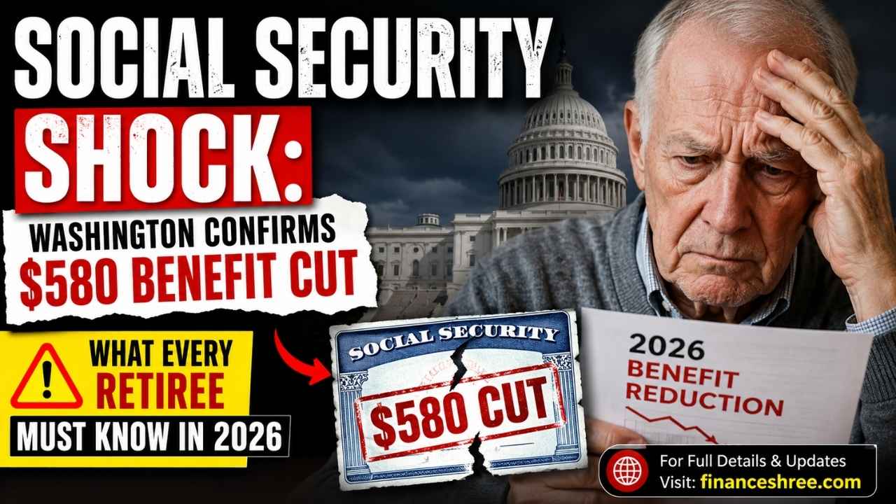 Social Security Shock: Washington Confirms $580 Benefit Cut – What Every Retiree Must Know in 2026