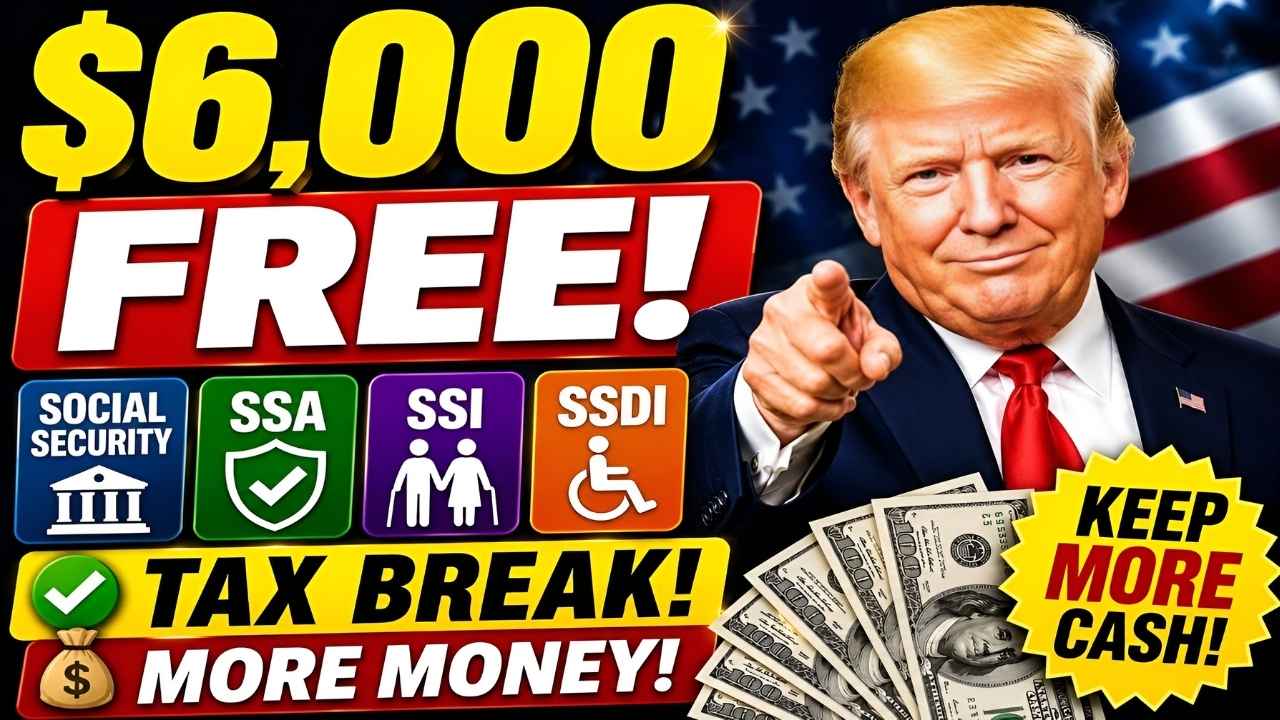 $6,000 Free Money for Seniors in 2026? Social Security, SSI & SSDI Tax Break Explained