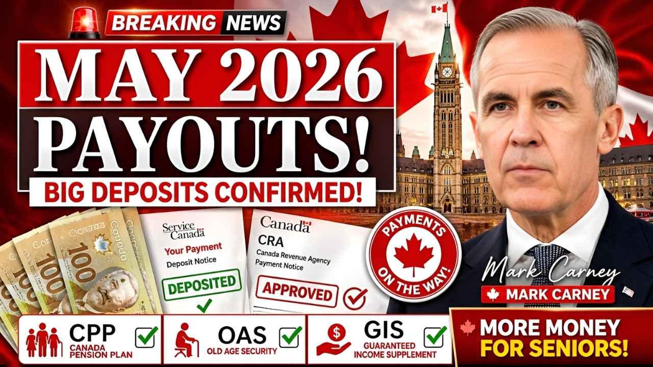 Ontario Seniors May 2026 CRA Benefit Payments – CPP, OAS & GIS Updates