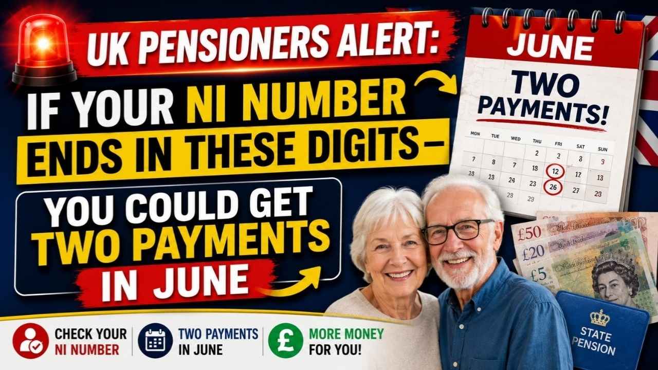 UK Pensioners Alert: Double Payments Possible in June If Your NI Number Ends in These Digits